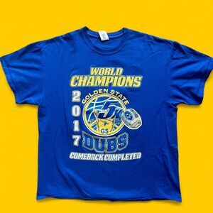 Golden State Warriors 2017 NBA World Champions Redemption Double Sided T-Shirt